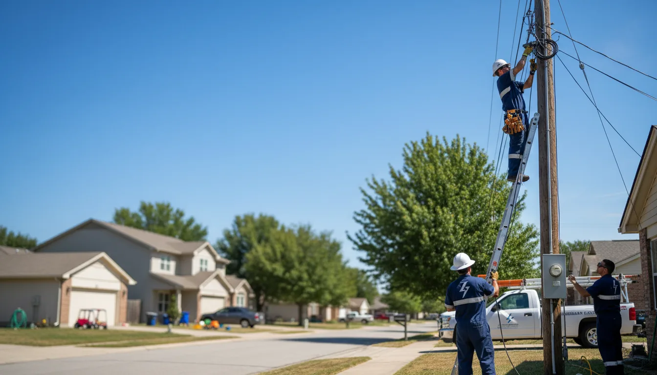 Residential electrician providing installation services in Tougaloo, MS